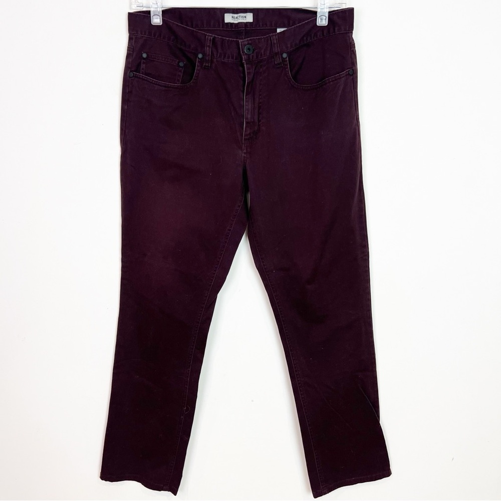 REACTION KENNETH COLE PURPLE STRAIGHT LEG PANTS MENS SZ 32x30